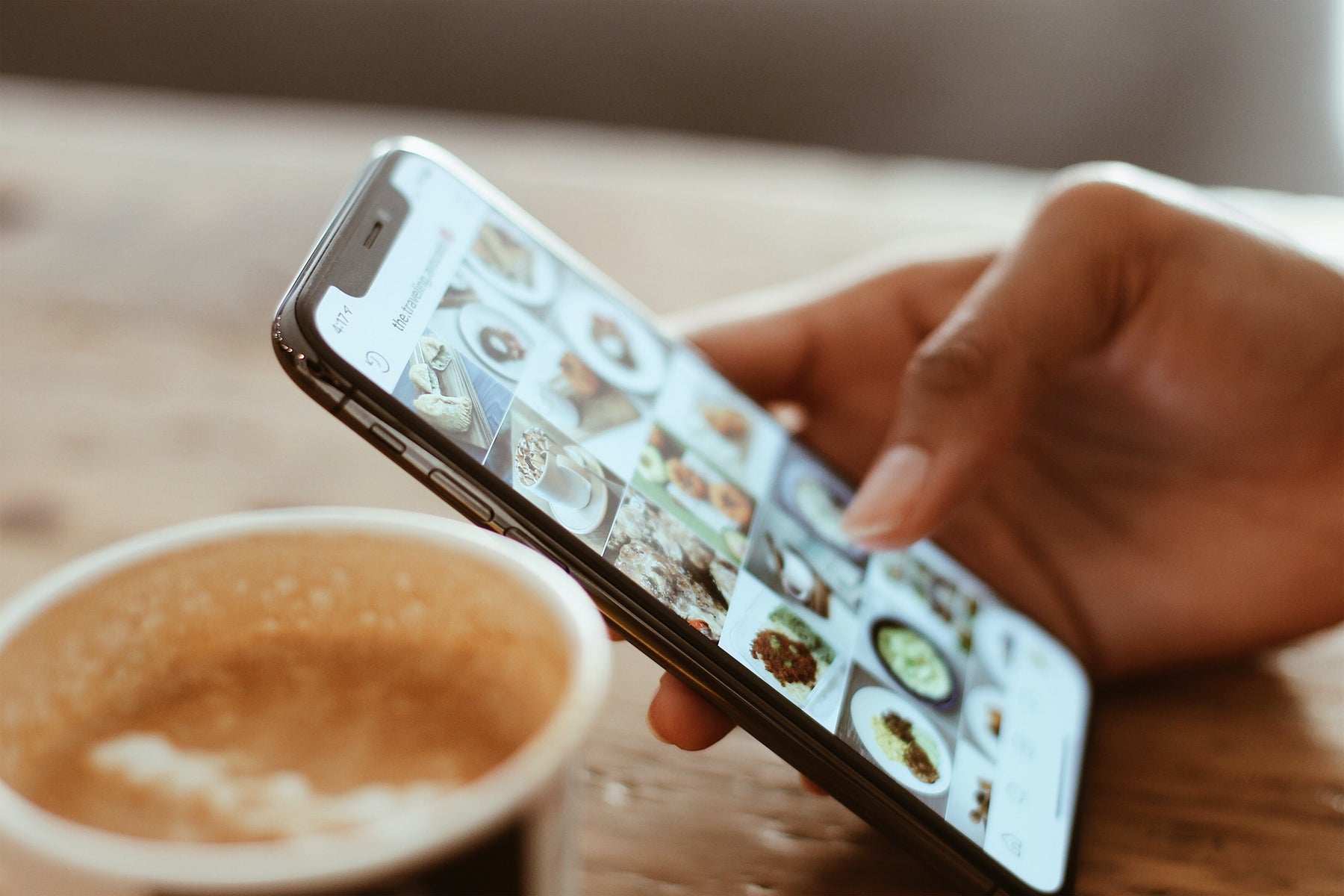 iphone with photos for slideshow
