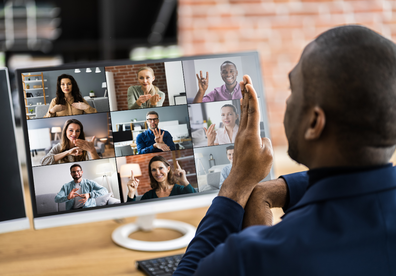 video conference for deaf history month