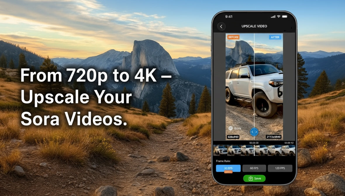 Upscale Sora AI videos